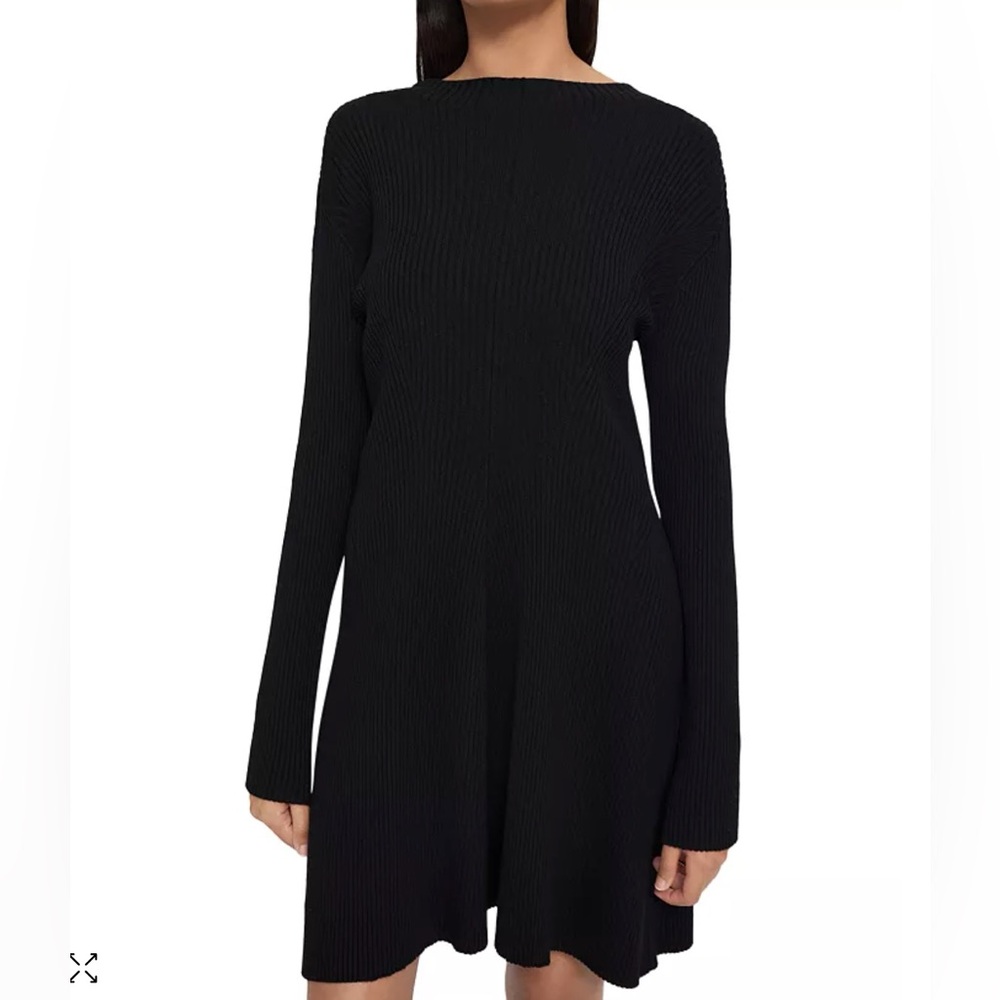 Theory Moving Rib Sweater Dress in Empire Wool